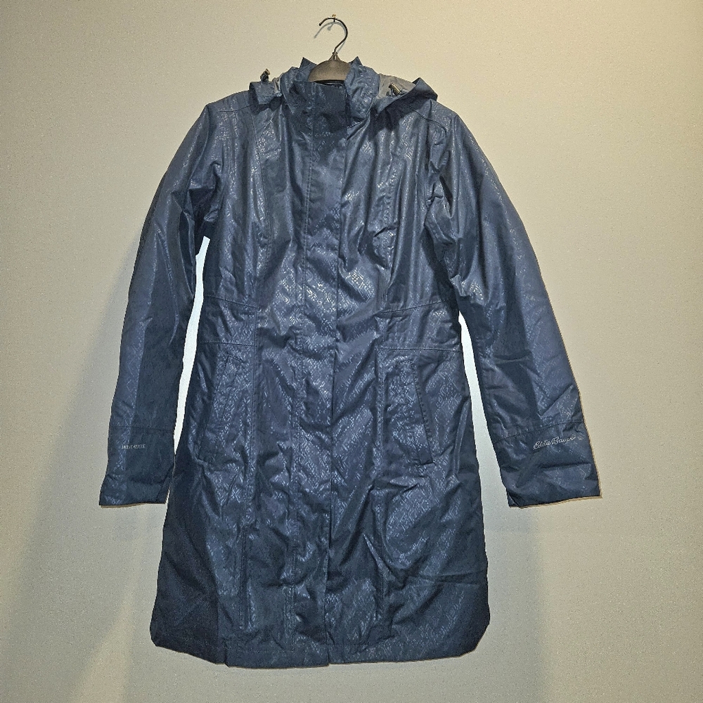 Eddie Bauer Girl On The Go Lined Waterproof Teal Jacket Small